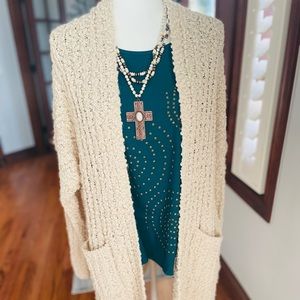 NWT! On The Road Chunky Cardigan Sweater Sz M/L